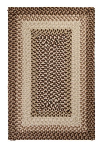 Tiburon TB89 Sandstorm Rustic Farmhouse, Indoor - Outdoor Braided Area Rug by Colonial Mills