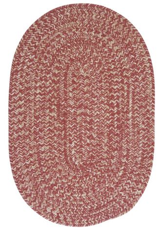 Tremont TE79 Rosewood Rustic Farmhouse, Wool Braided Area Rug by Colonial Mills
