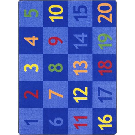 Kid Essentials Time to Count-Multi Machine Tufted Area Rugs By Joy Carpets