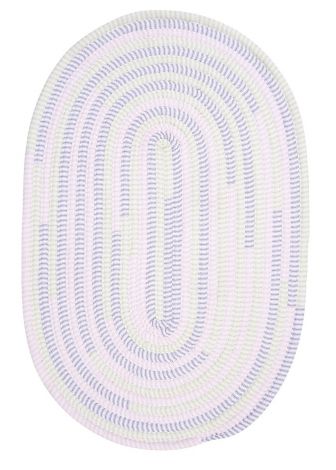 Ticking Stripe Oval TK78 Dreamland Baby - Kids - Teen, Cotton Braided Area Rug by Colonial Mills
