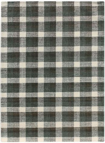 Tartan Cartwell Charcoal Plaid Hand-Tufted Wool Area Rugs By Amer.