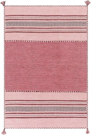 Trenza TRZ-3005 Pale Pink, Bright Pink Hand Woven Global Area Rugs By Surya