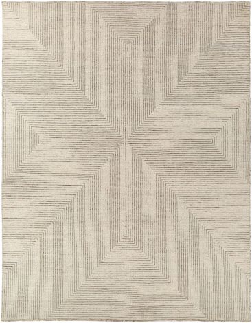 Tunus TUN-2308 Ivory, Taupe Hand Knotted Modern Area Rugs By Surya