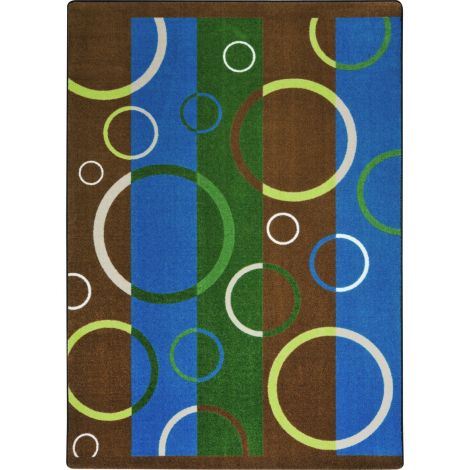 Summer Solstice Under Water-Earthtone Machine Tufted Area Rugs By Joy Carpets