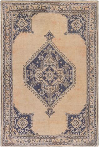 Unique UNQ-2308 Peach, Navy Hand Tufted Traditional Area Rugs By Surya