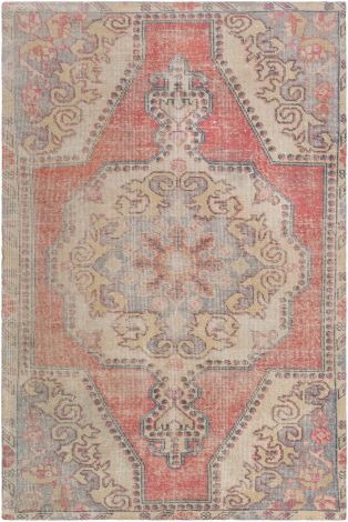 Unique UNQ-2315 Coral, Light Gray Hand Tufted Traditional Area Rugs By Surya