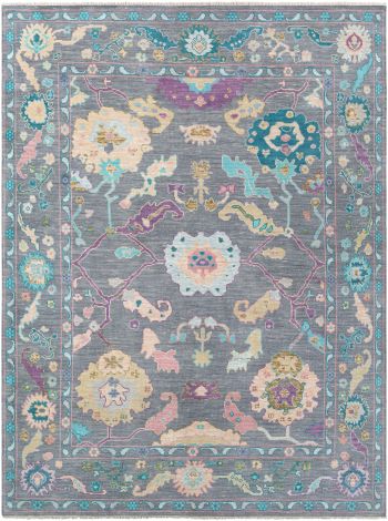 Ushak USK-2300 Butter, Pale Pink Hand Knotted Traditional Area Rugs By Surya