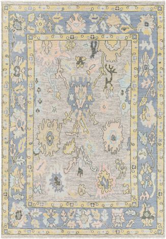 Ushak USK-2303 Denim, Butter Hand Knotted Traditional Area Rugs By Surya