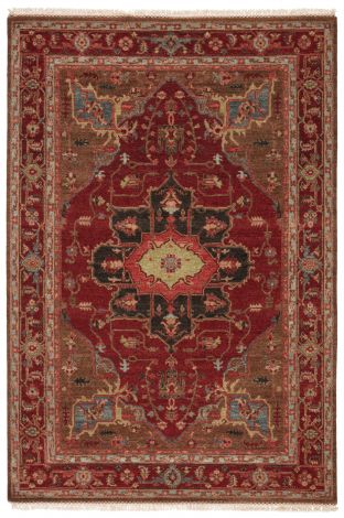 Artemis By Jaipur Living York Hand-Knotted Medallion Red Brown Area Rugs 
