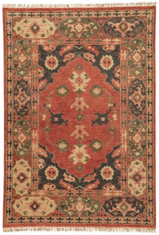 Artemis By Jaipur Living Azra Hand-Knotted Floral Red Black Area Rugs 