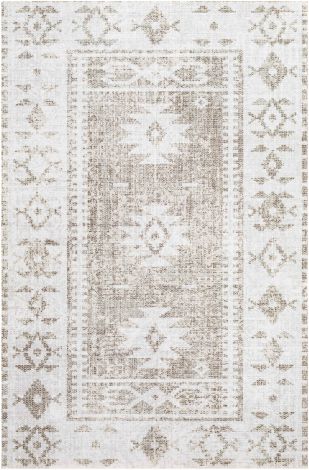 Vinilo VNL-2317 Cream, Taupe Machine Woven Global Area Rugs By Surya