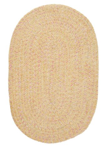West Bay WB31 Banana Tweed Baby - Kids - Teen, Chenille Braided Area Rug by Colonial Mills