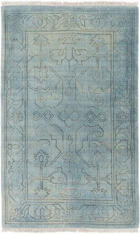 Wilmington WLG-9000 Sage, Light Gray Hand Knotted Traditional Area Rugs By Surya