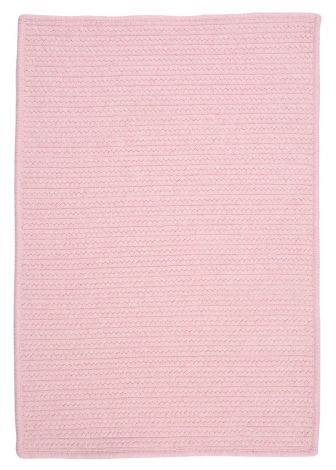 Westminster WM51 Blush Pink Casual, Wool Braided Area Rug by Colonial Mills