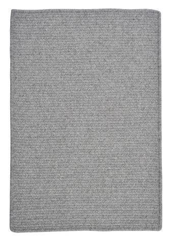 Westminster WM61 Light Gray Casual, Wool Braided Area Rug by Colonial Mills
