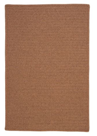 Westminster WM80 Taupe Casual, Wool Braided Area Rug by Colonial Mills