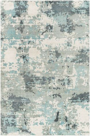 Wilson WSN-2307 Teal, Beige Hand Knotted Modern Area Rugs By Surya