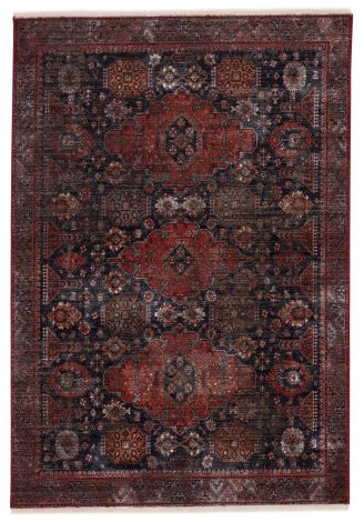 Vibe By Jaipur Living Razia Medallion Navy Red Area Rugs 