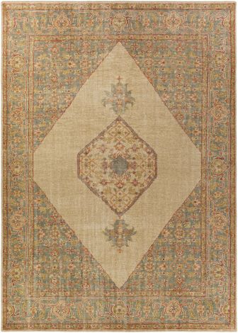 Zahra ZHA-2300 Dark Green, Olive Hand Knotted Traditional Area Rugs By Surya