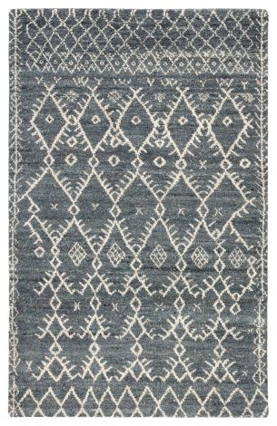 Jaipur Living Zola Hand-Knotted Trellis Blue Ivory Area Rugs 